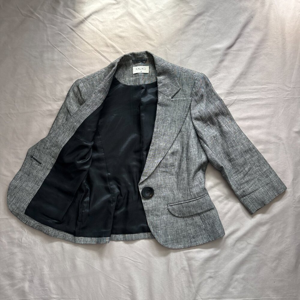 Kaliko Luxe Linen Peplum Suit | UK 10 / US 6 - Picture 3 of 7